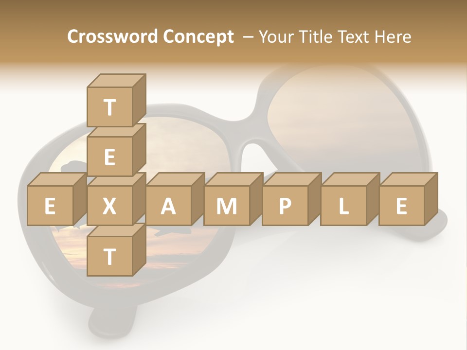 Occhiali Da Sole Aereoplano Astratto PowerPoint Template