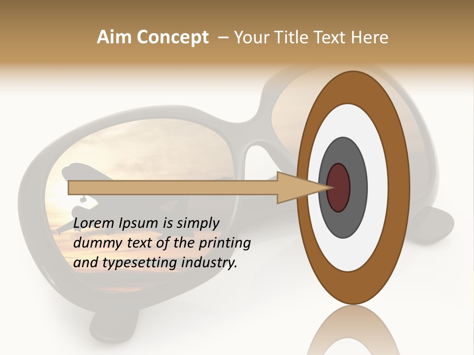 Occhiali Da Sole Aereoplano Astratto PowerPoint Template