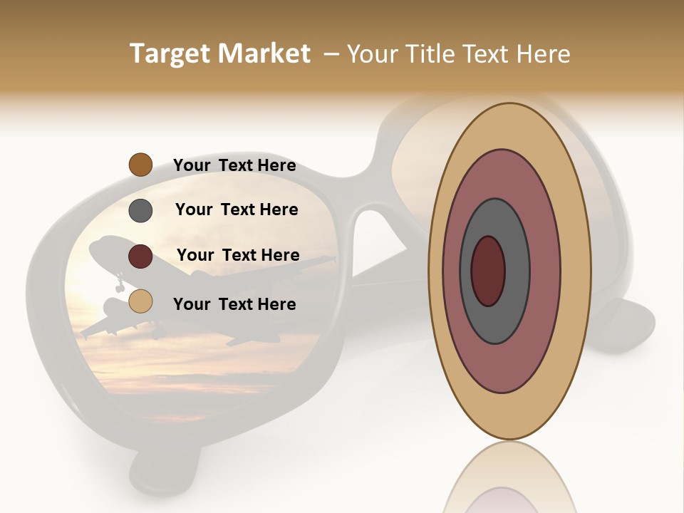Occhiali Da Sole Aereoplano Astratto PowerPoint Template