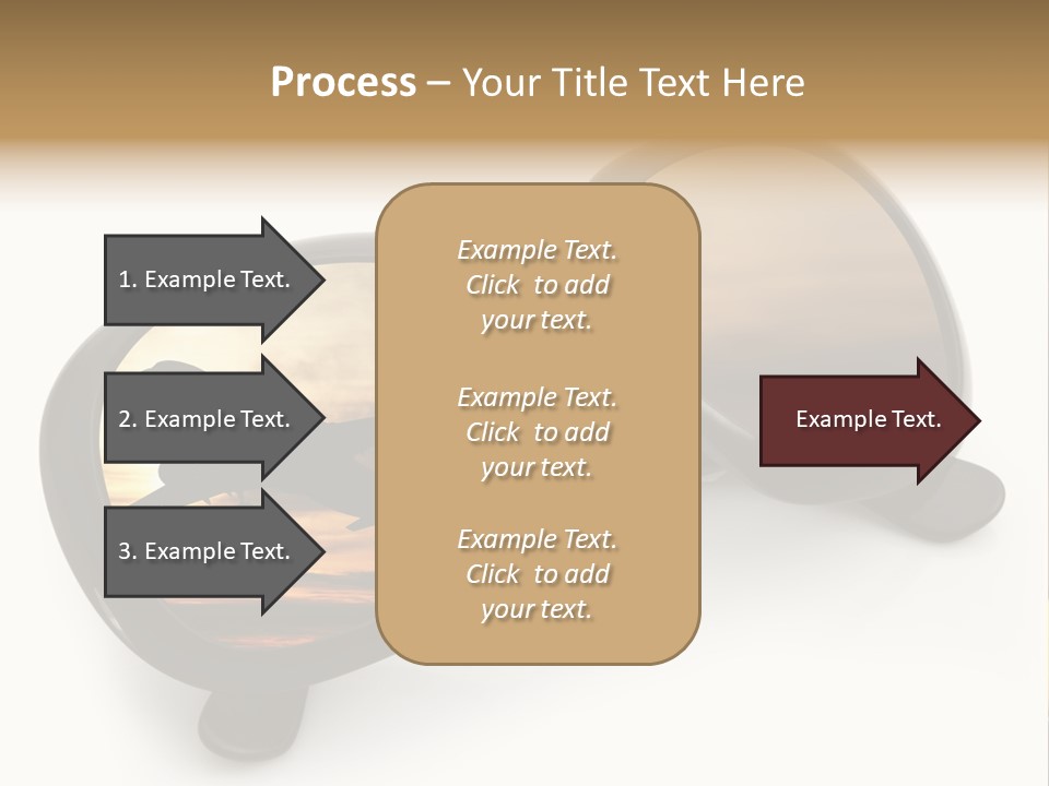 Occhiali Da Sole Aereoplano Astratto PowerPoint Template