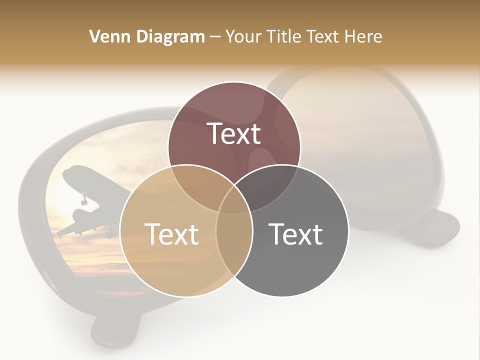 Occhiali Da Sole Aereoplano Astratto PowerPoint Template