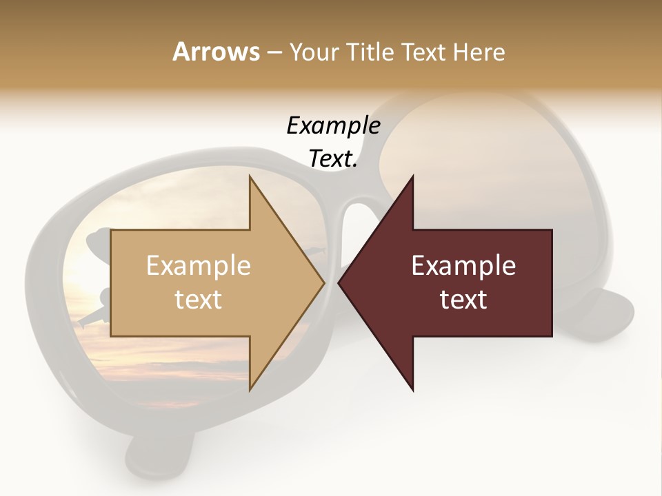 Occhiali Da Sole Aereoplano Astratto PowerPoint Template