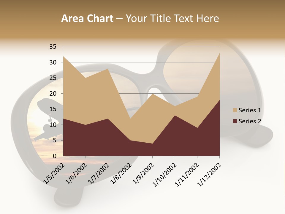 Occhiali Da Sole Aereoplano Astratto PowerPoint Template
