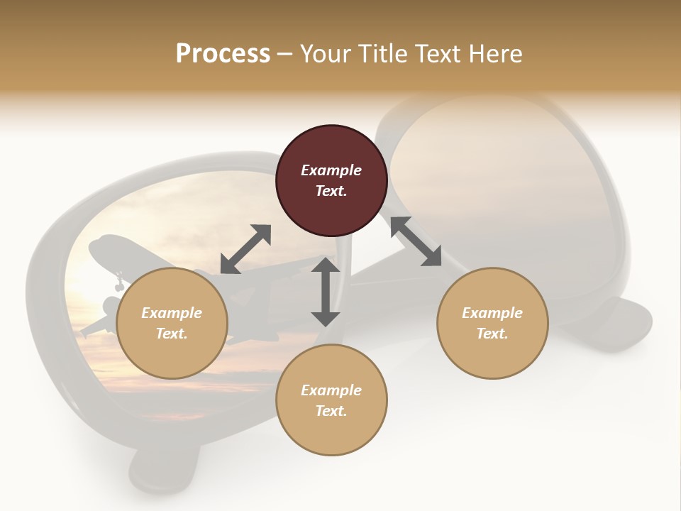 Occhiali Da Sole Aereoplano Astratto PowerPoint Template