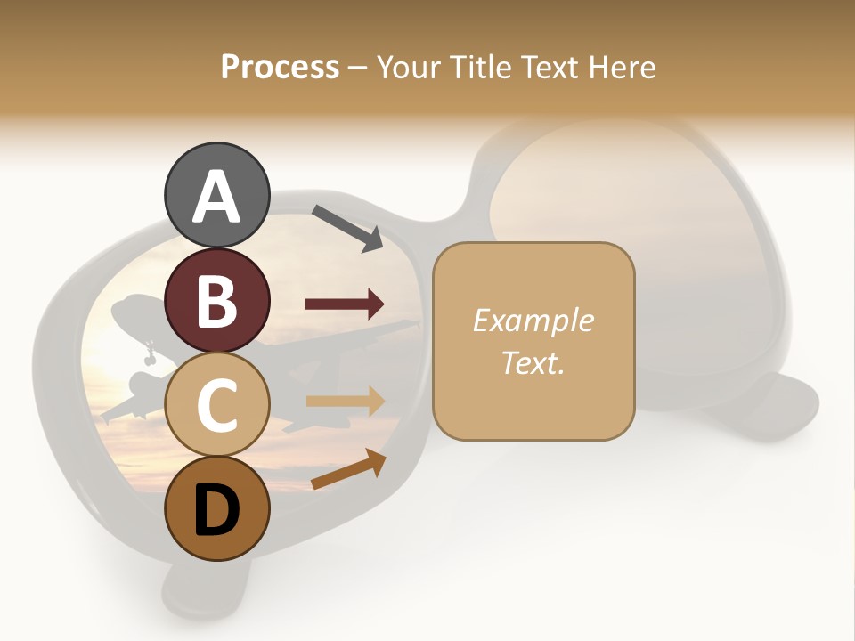 Occhiali Da Sole Aereoplano Astratto PowerPoint Template