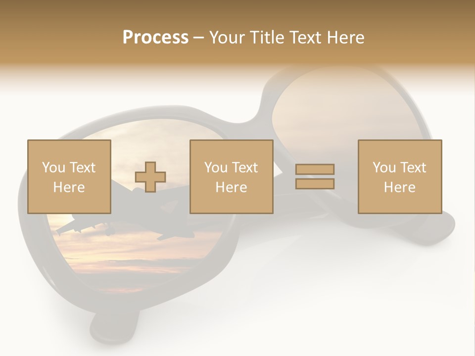 Occhiali Da Sole Aereoplano Astratto PowerPoint Template