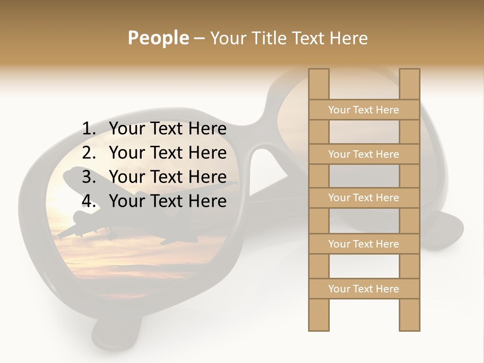 Occhiali Da Sole Aereoplano Astratto PowerPoint Template