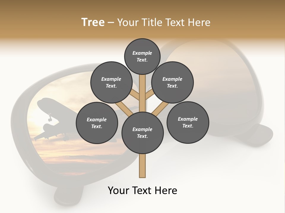 Occhiali Da Sole Aereoplano Astratto PowerPoint Template