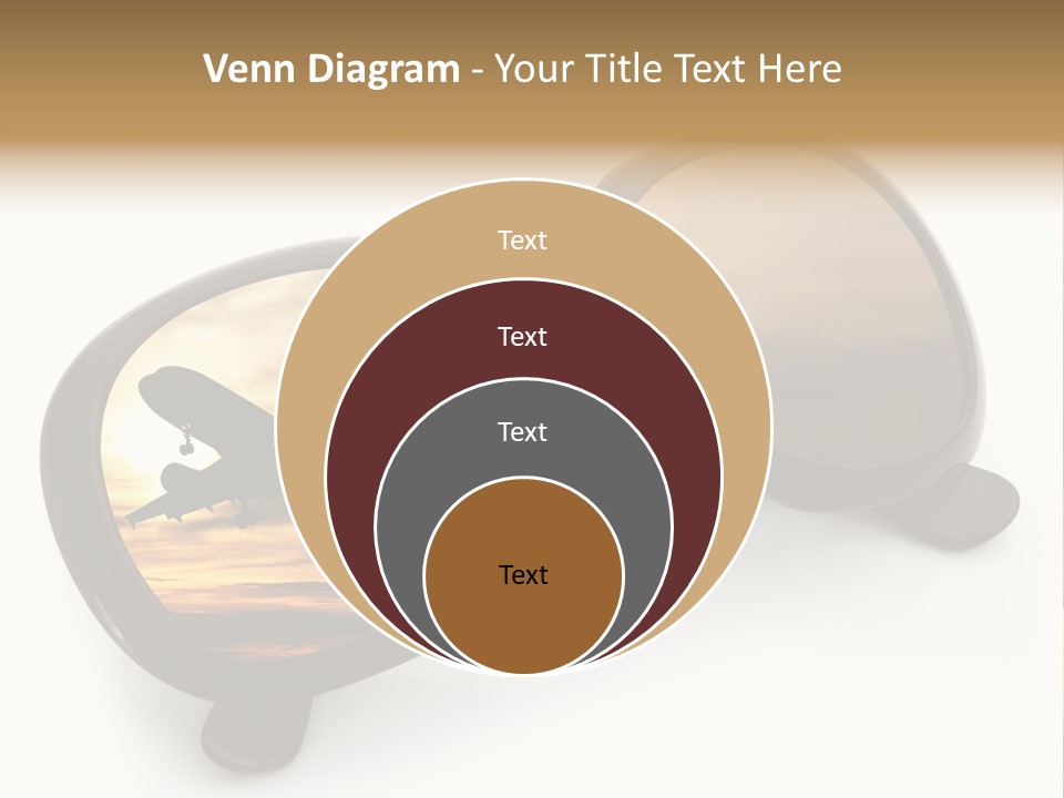 Occhiali Da Sole Aereoplano Astratto PowerPoint Template
