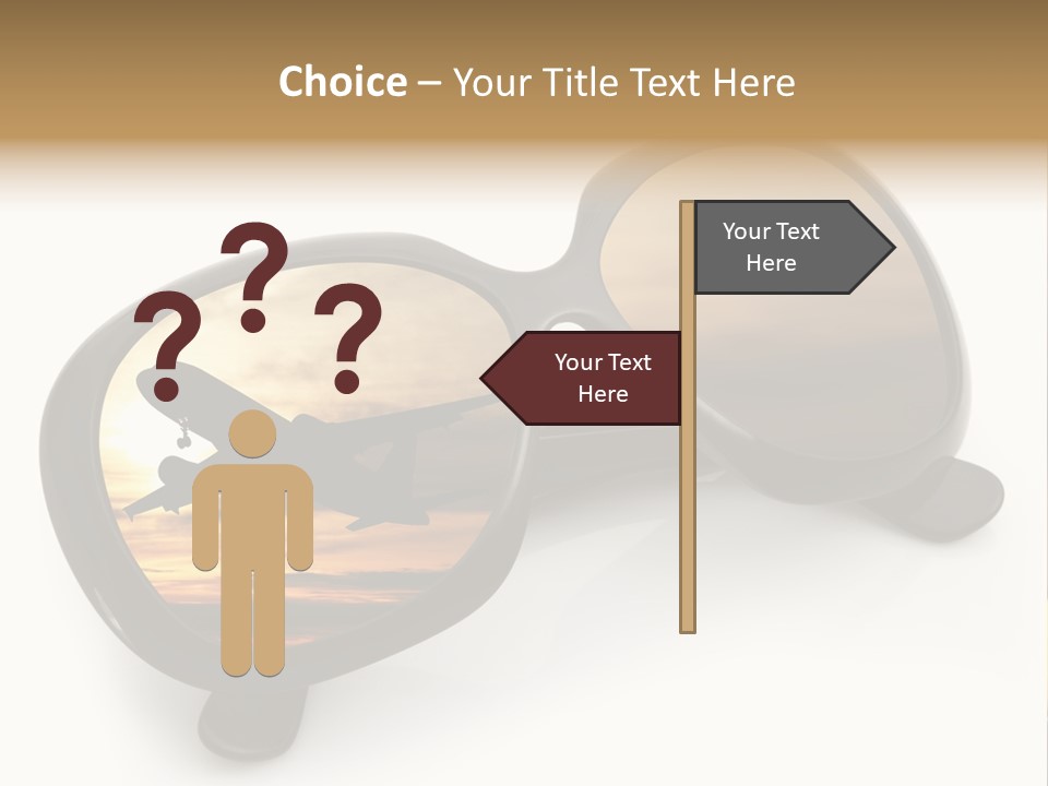 Occhiali Da Sole Aereoplano Astratto PowerPoint Template