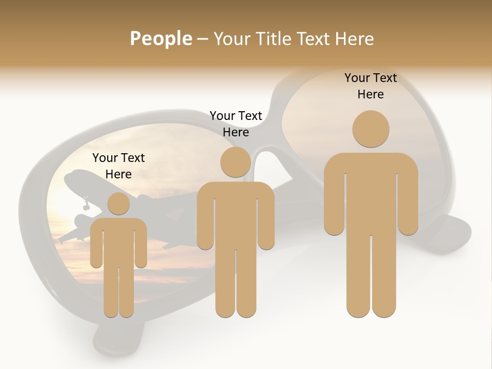 Occhiali Da Sole Aereoplano Astratto PowerPoint Template