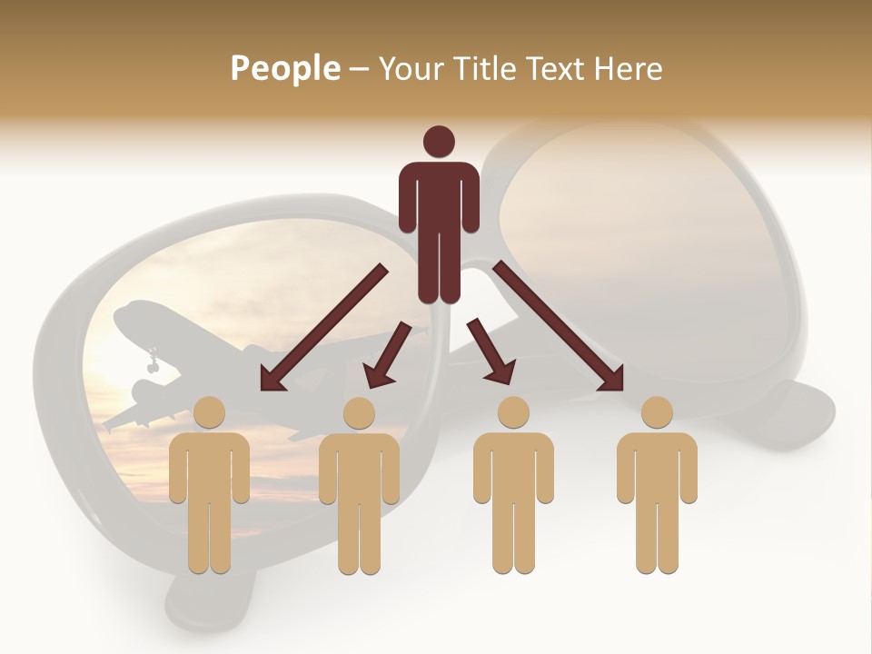 Occhiali Da Sole Aereoplano Astratto PowerPoint Template