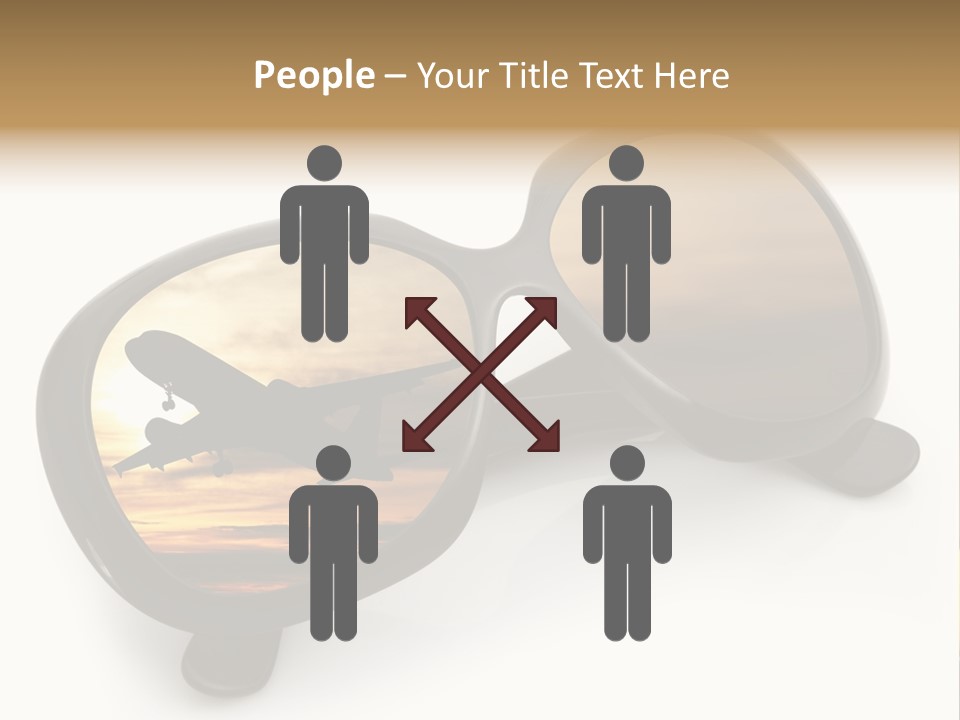 Occhiali Da Sole Aereoplano Astratto PowerPoint Template