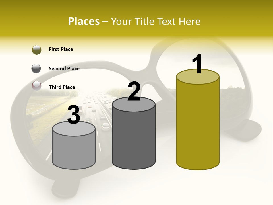 Riflesso Lenti Concetto PowerPoint Template
