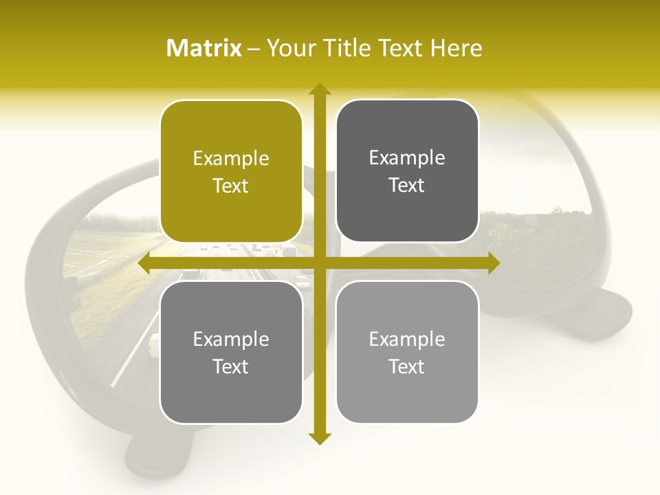 Riflesso Lenti Concetto PowerPoint Template