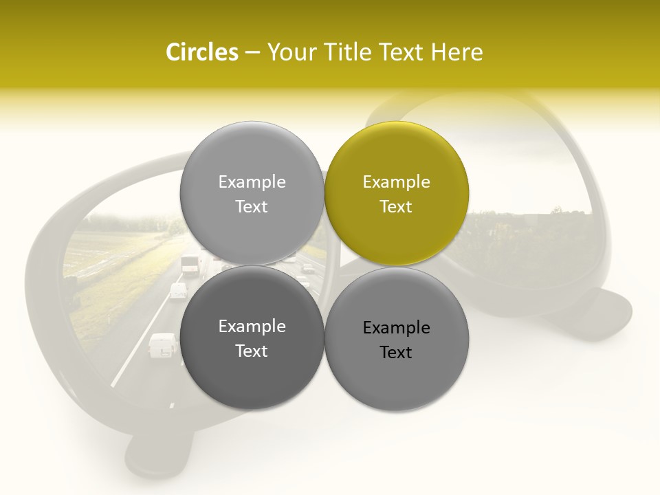 Riflesso Lenti Concetto PowerPoint Template