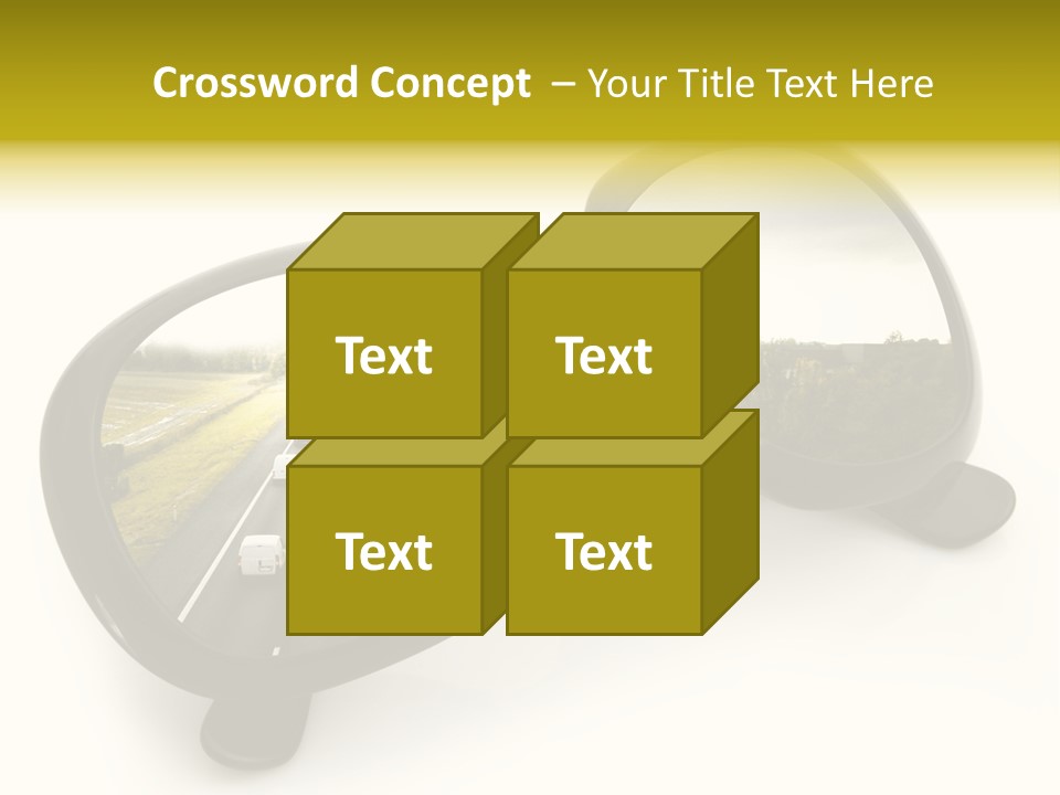 Riflesso Lenti Concetto PowerPoint Template