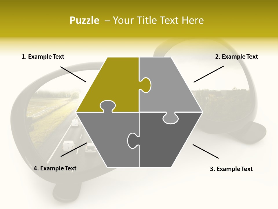 Riflesso Lenti Concetto PowerPoint Template