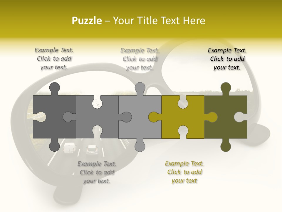 Riflesso Lenti Concetto PowerPoint Template