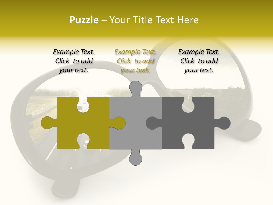 Riflesso Lenti Concetto PowerPoint Template