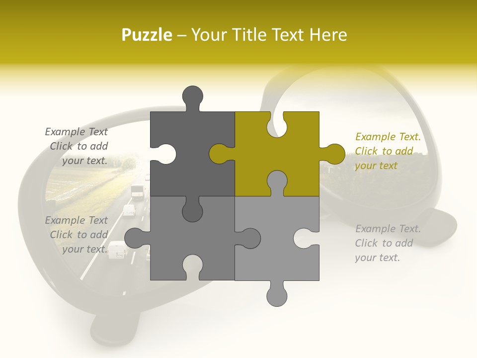 Riflesso Lenti Concetto PowerPoint Template