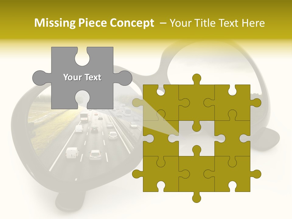 Riflesso Lenti Concetto PowerPoint Template