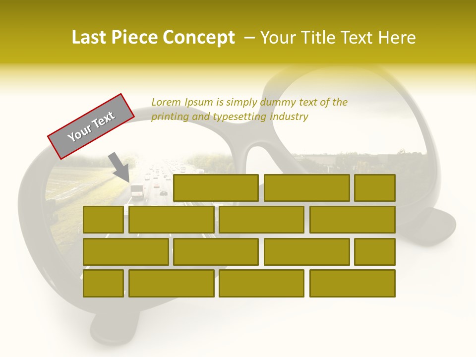 Riflesso Lenti Concetto PowerPoint Template