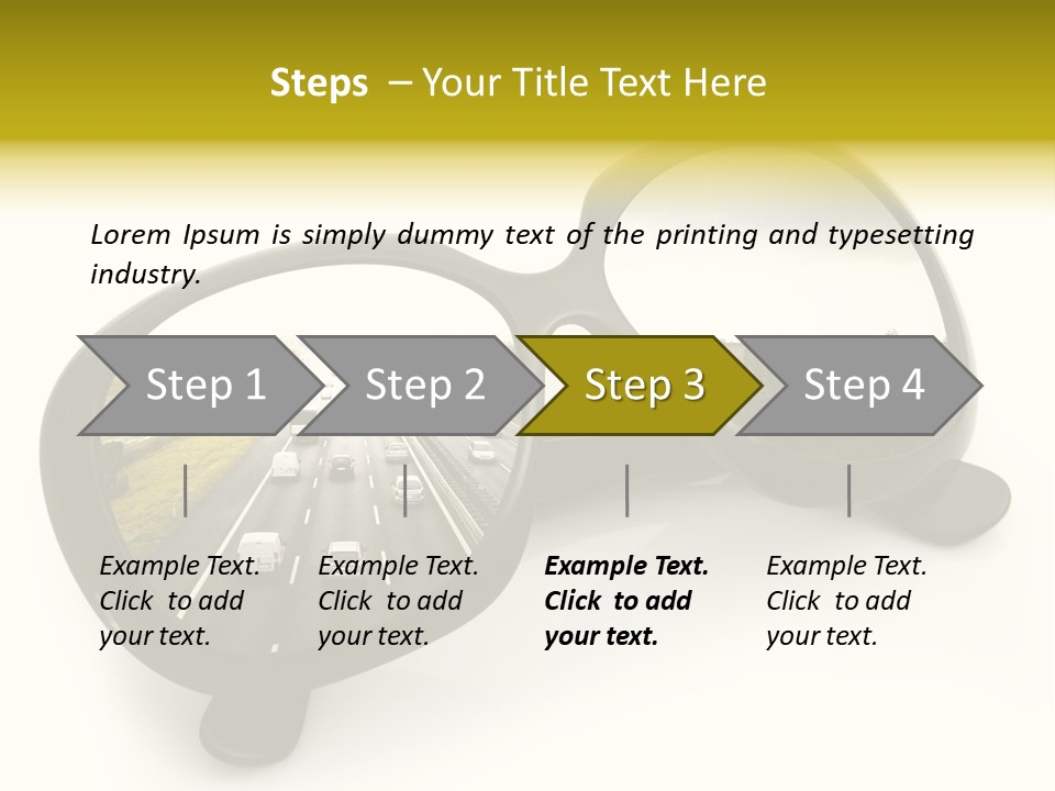 Riflesso Lenti Concetto PowerPoint Template