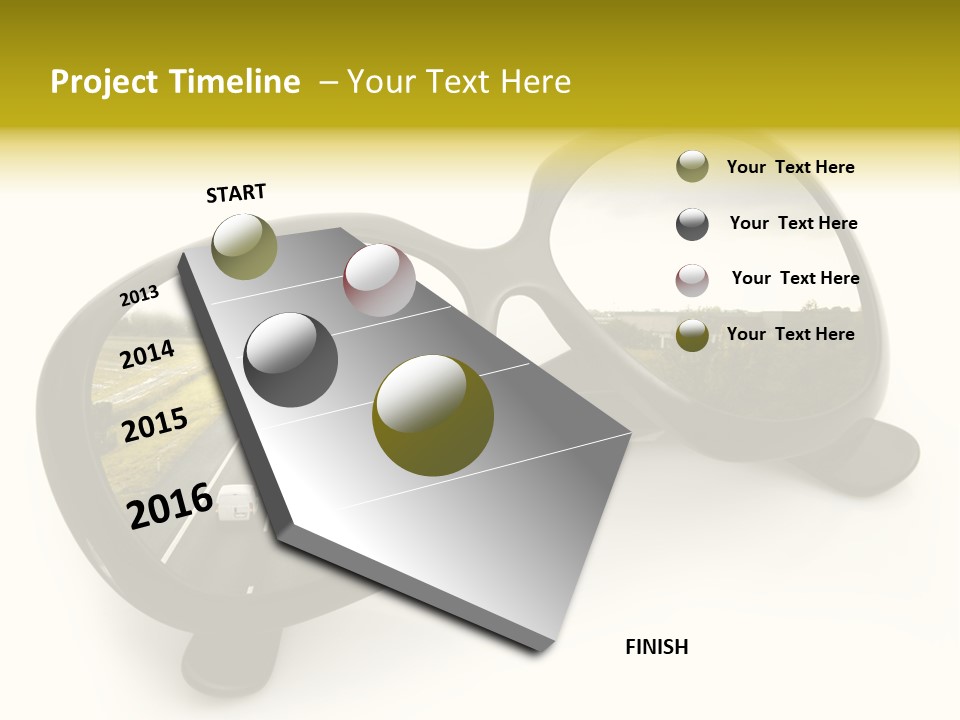 Riflesso Lenti Concetto PowerPoint Template