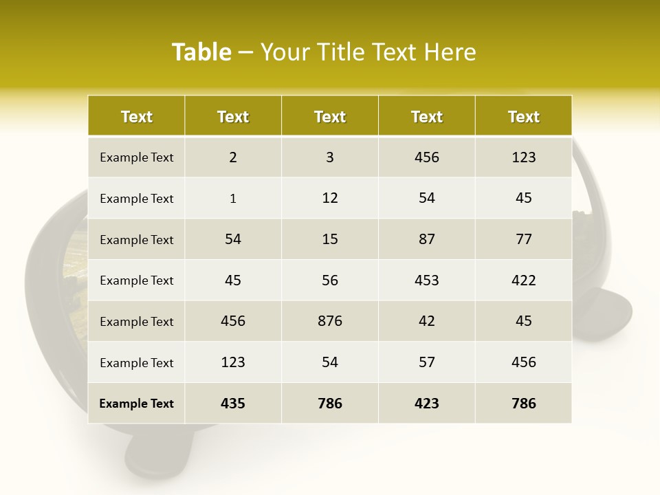 Riflesso Lenti Concetto PowerPoint Template