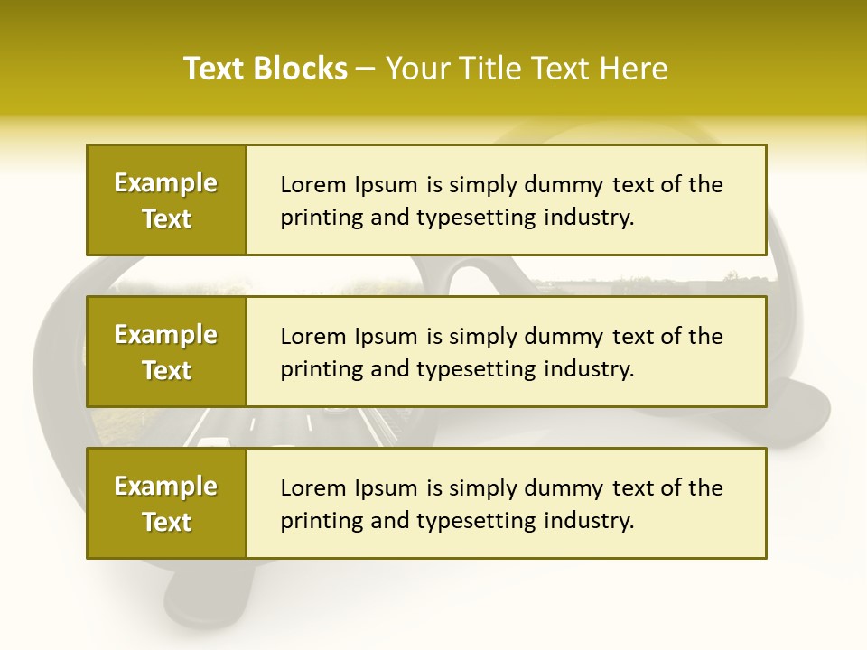 Riflesso Lenti Concetto PowerPoint Template