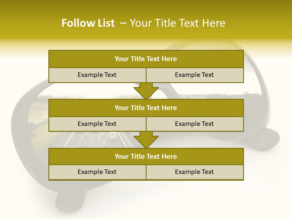 Riflesso Lenti Concetto PowerPoint Template