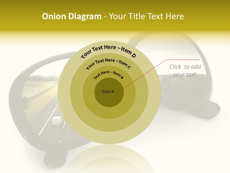 Riflesso Lenti Concetto PowerPoint Template