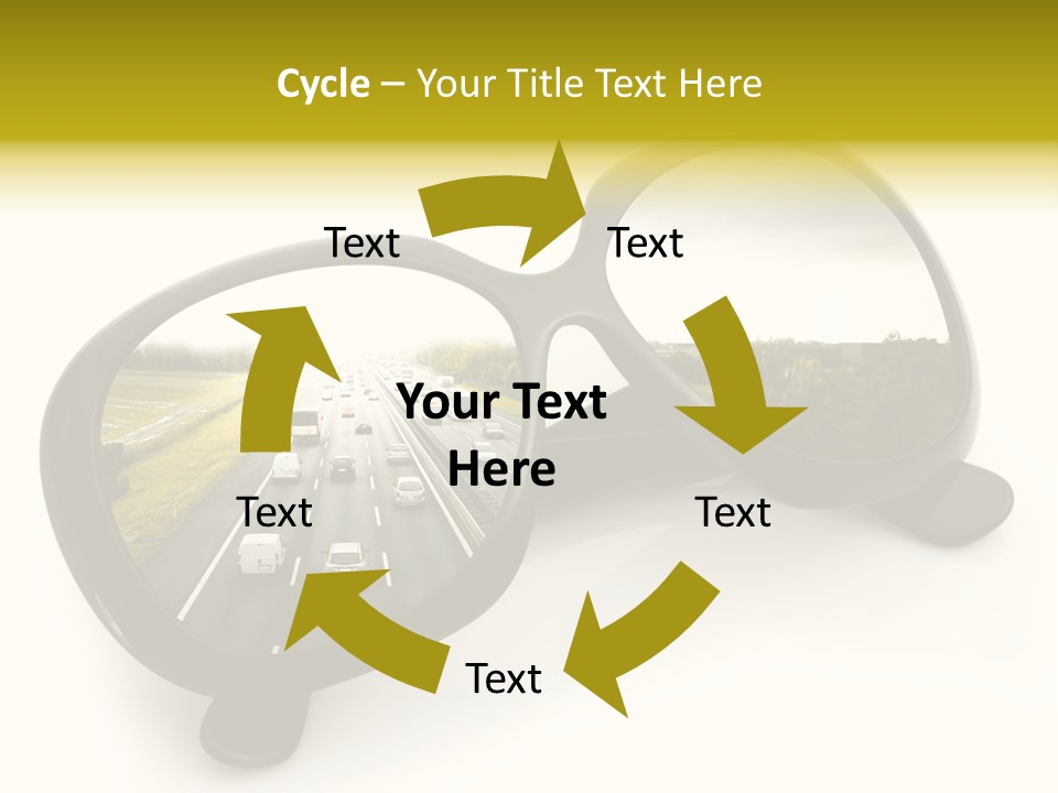 Riflesso Lenti Concetto PowerPoint Template