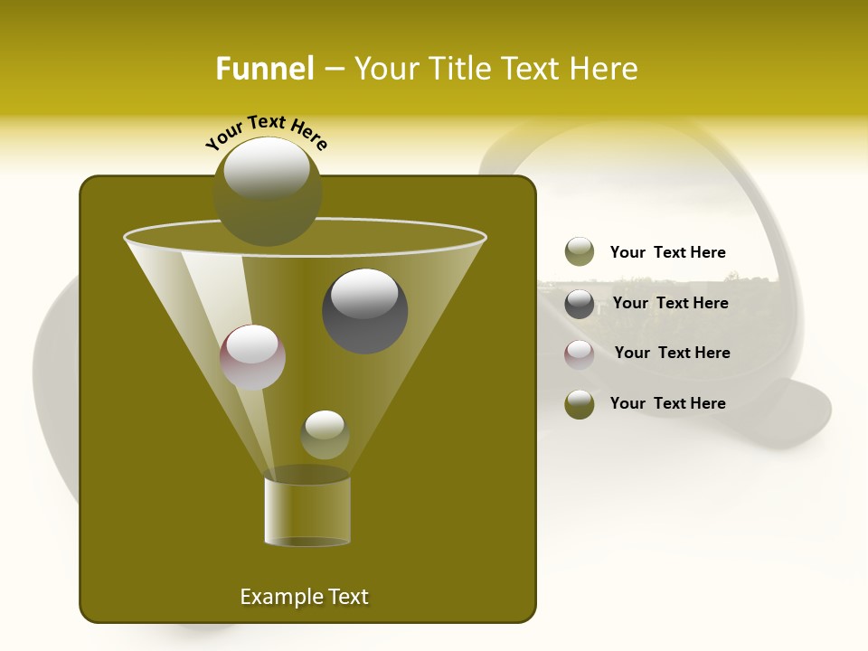 Riflesso Lenti Concetto PowerPoint Template