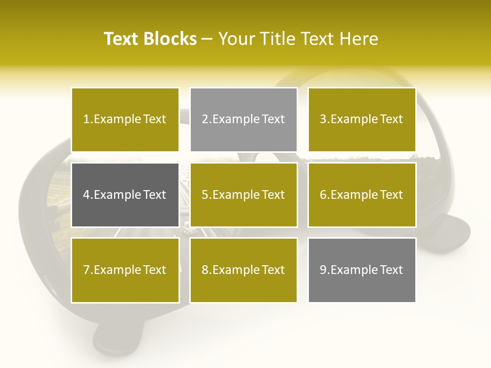 Riflesso Lenti Concetto PowerPoint Template