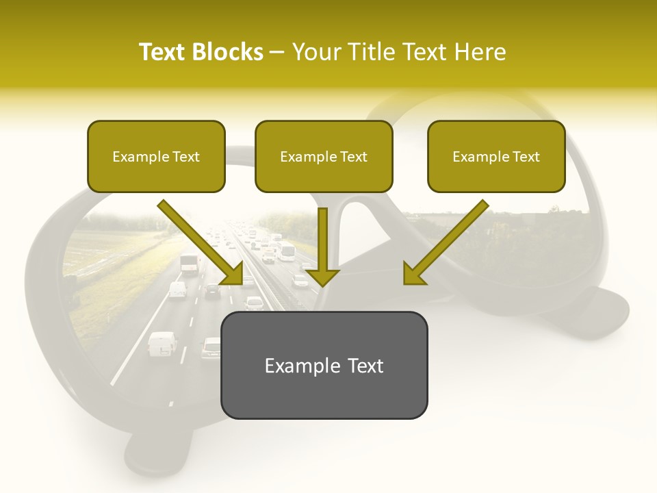 Riflesso Lenti Concetto PowerPoint Template