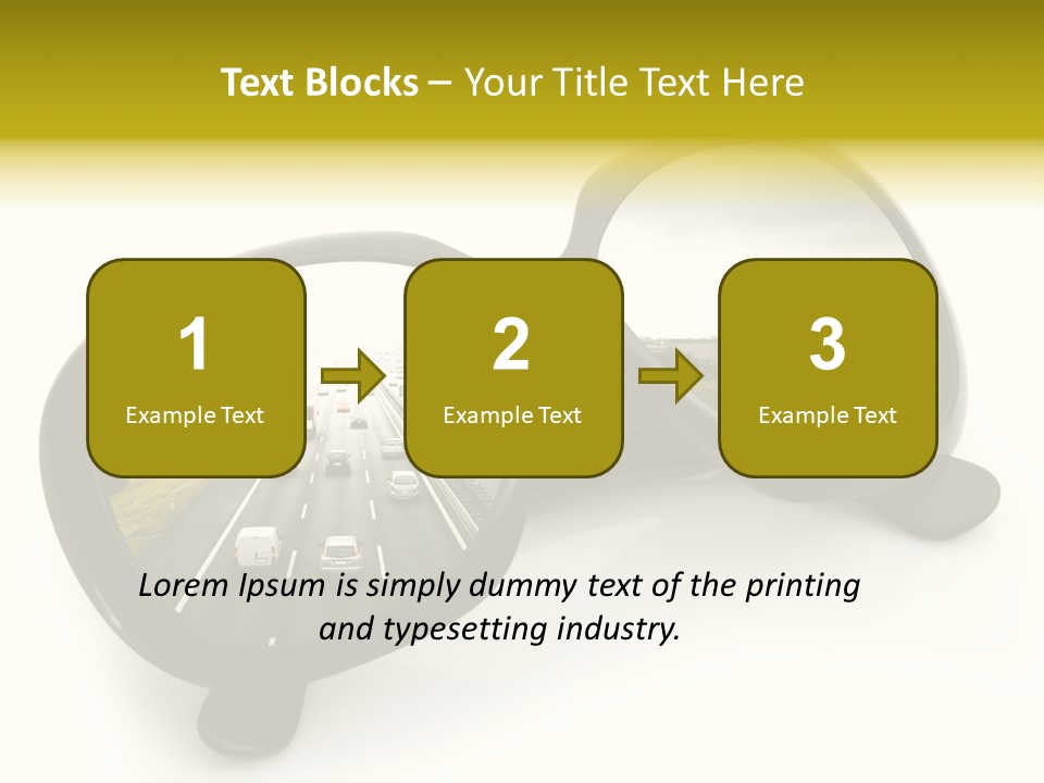 Riflesso Lenti Concetto PowerPoint Template
