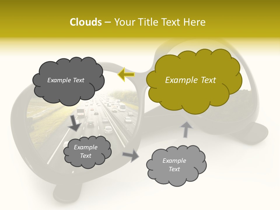 Riflesso Lenti Concetto PowerPoint Template