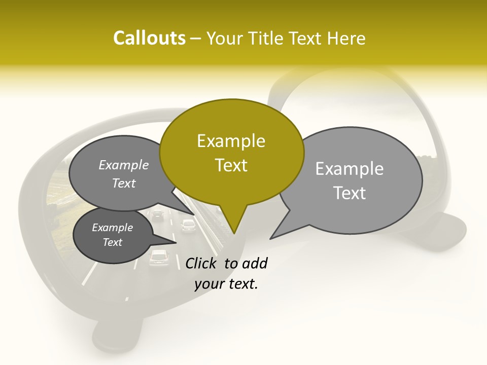 Riflesso Lenti Concetto PowerPoint Template