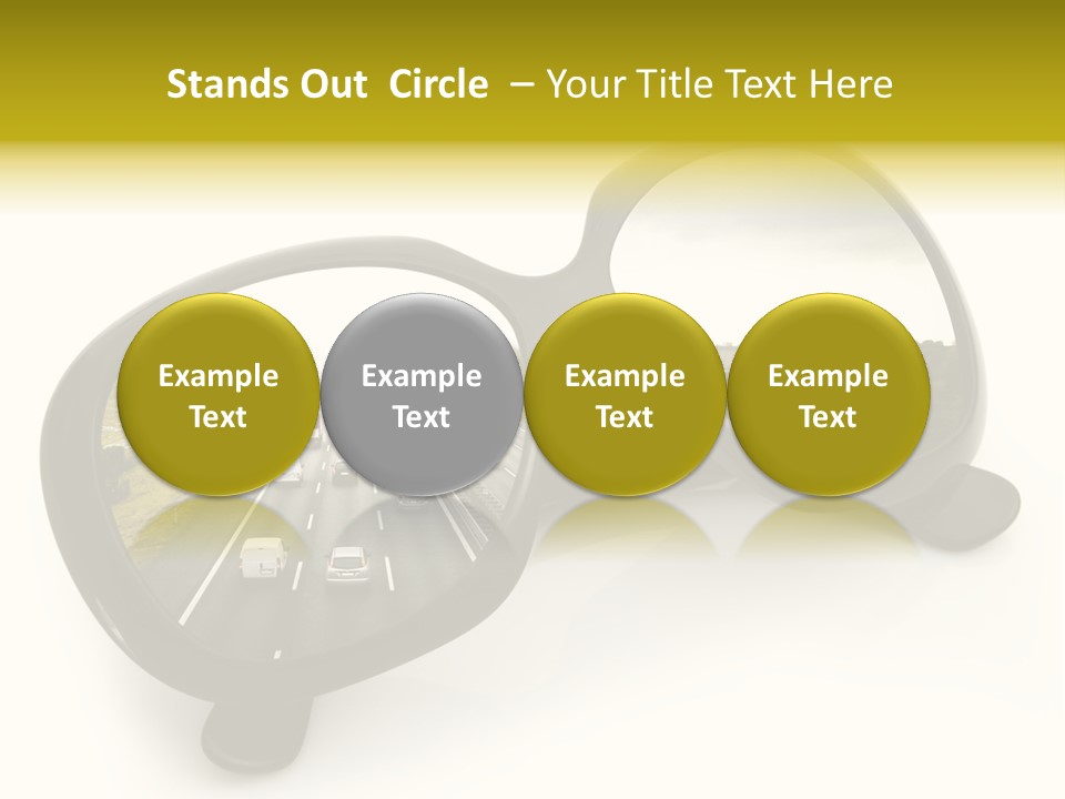 Riflesso Lenti Concetto PowerPoint Template