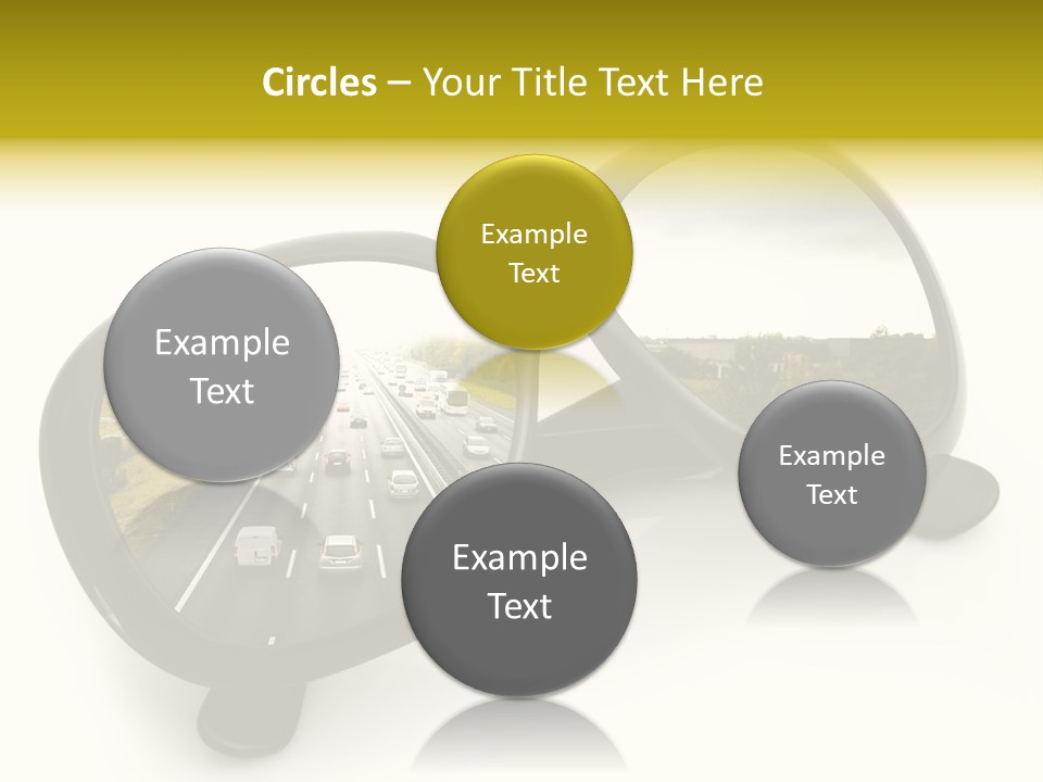 Riflesso Lenti Concetto PowerPoint Template