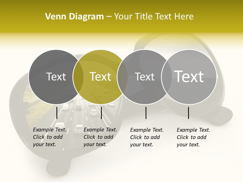 Riflesso Lenti Concetto PowerPoint Template