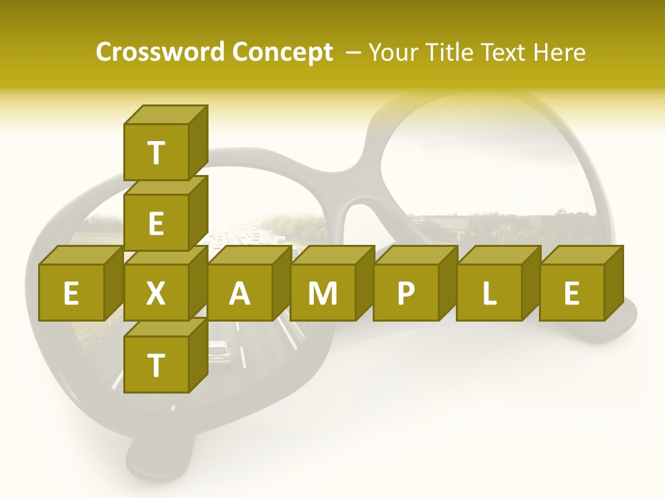 Riflesso Lenti Concetto PowerPoint Template