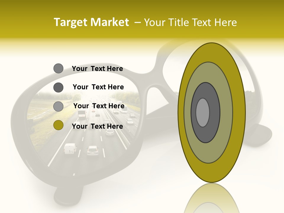 Riflesso Lenti Concetto PowerPoint Template