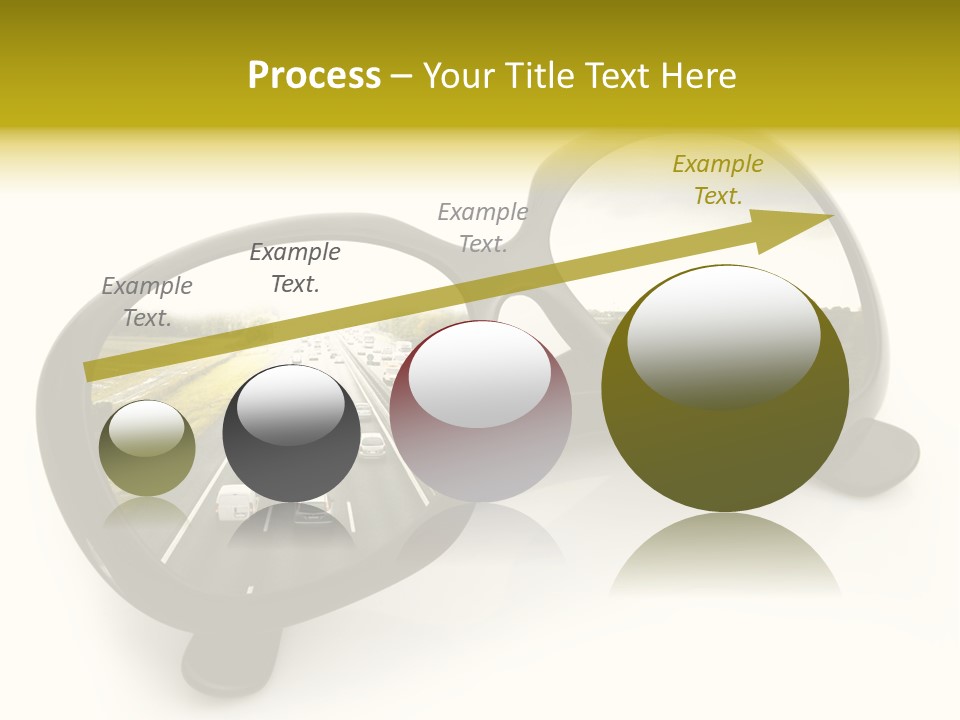 Riflesso Lenti Concetto PowerPoint Template