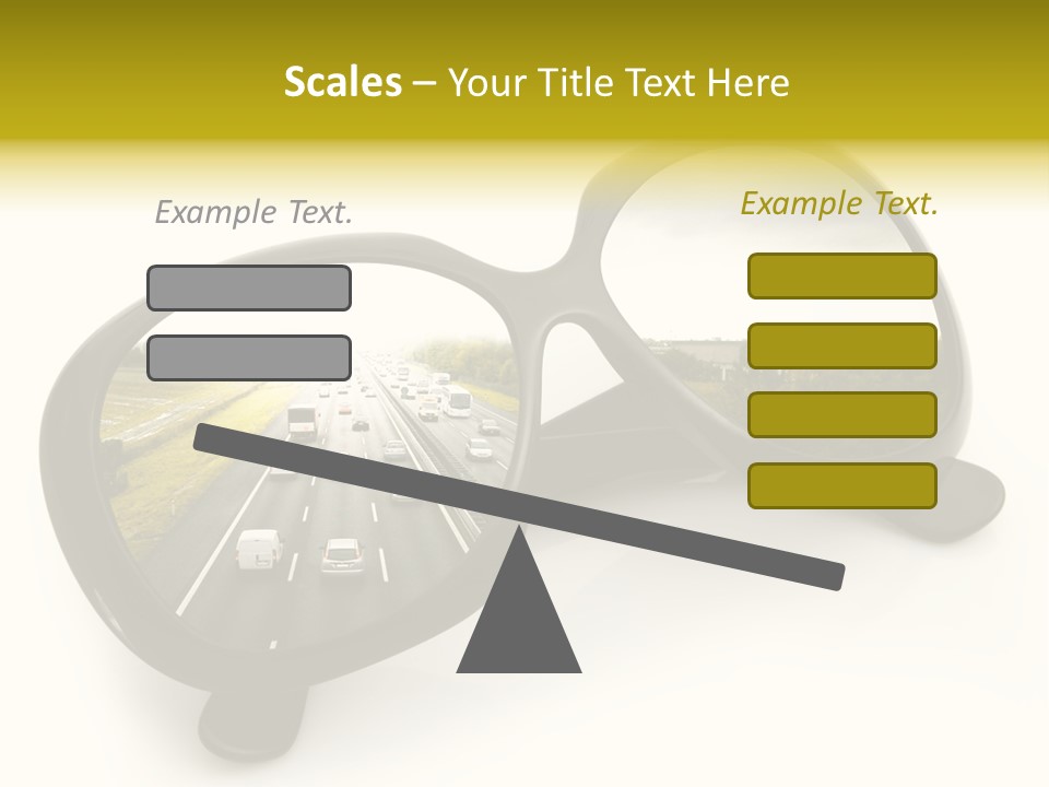 Riflesso Lenti Concetto PowerPoint Template