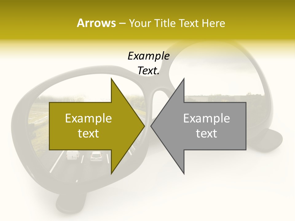 Riflesso Lenti Concetto PowerPoint Template