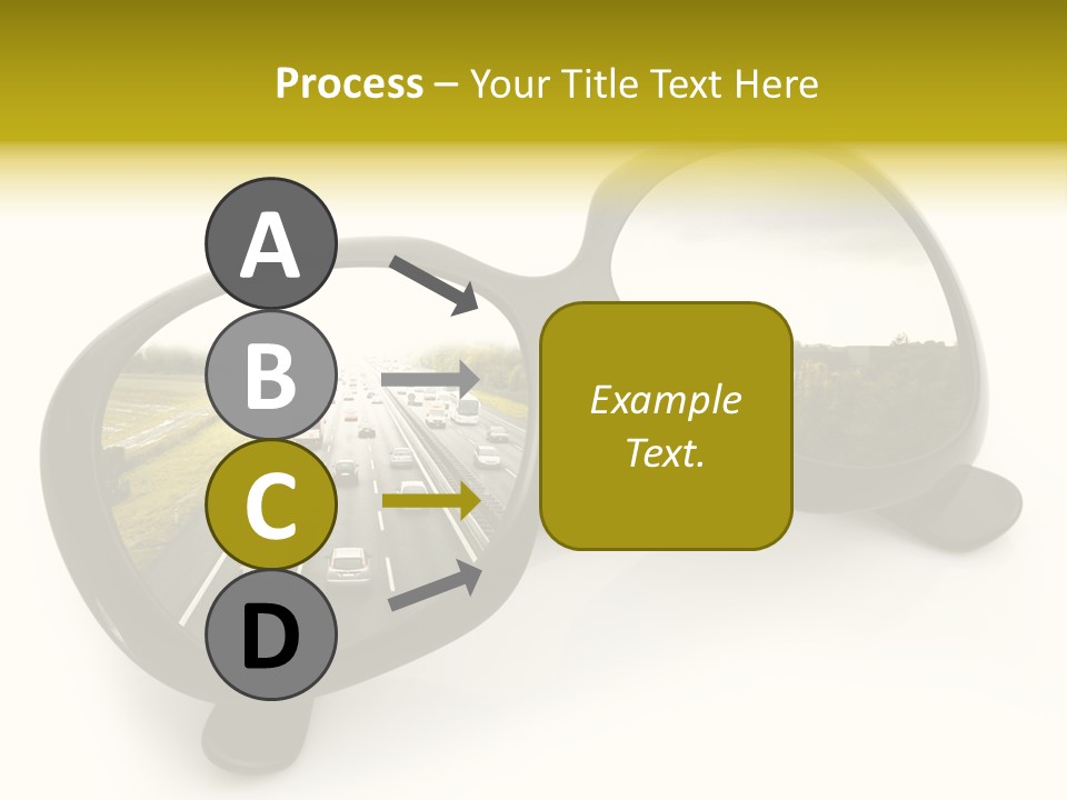 Riflesso Lenti Concetto PowerPoint Template