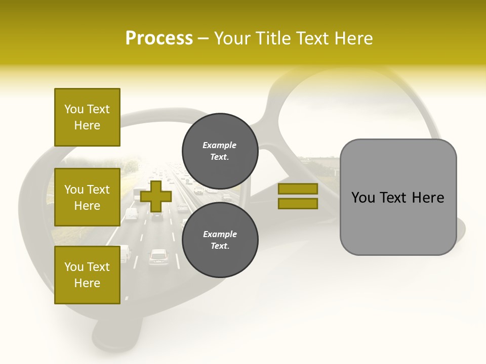 Riflesso Lenti Concetto PowerPoint Template